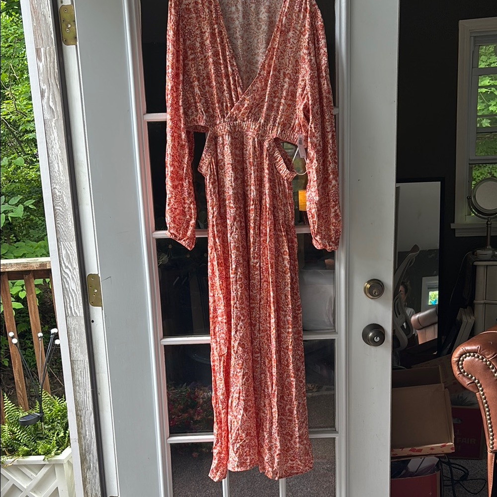 Elegant Floral Wrap Dress